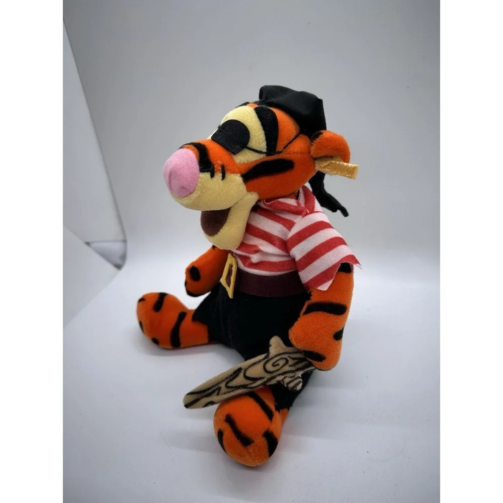 Disney Bean Bag Plush -‎ PIRATE TIGGER Winnie the Pooh 9 inch Mint w/Tag